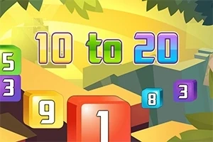 숫자들이 입체적으로 표현된 다채로운 배경 위에 10 to 20이라는 문구가 있는 이미지