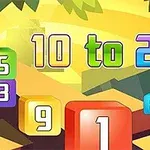 숫자들이 입체적으로 표현된 다채로운 배경 위에 10 to 20이라는 문구가 있는 이미지