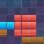 다양한 색상의 블록이 격자 무늬 배경에 맞춰진 이미지