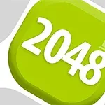 초록색 타일에 흰색으로 2048이라는 숫자가 쓰여져 있는 이미지