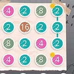 그리드 위에 여러 색상의 원 안에 숫자가 적힌 이미지