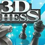 3D 체스 말들이 푸른 배경에 크게 그려진 이미지