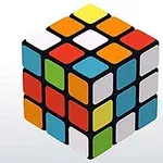 다양한 색상의 면이 혼합된 루빅스 큐브