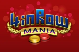 red background, large blue and yellow text with red and yellow game pieces at the bottom