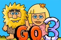 교활한 석기 시대 사람이 아담과 이브: GO 3에서 또 다른 신나는 모험을 떠납니다!