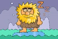 아담이 얼어붙은 밤에 잠결에 걷고 있어요