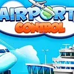 밝은 하늘 아래 공항 건물과 비행기 이미지가 있는 일러스트입니다