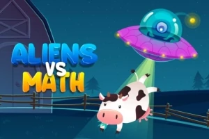 외계인 비행접시가 소를 빛으로 끌어올리는 장면