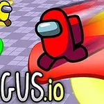 알록달록한 캐릭터들이 색색의 길을 따라 달리고 있는 장면