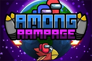 우주를 배경으로 지구와 두 로켓, 그리고 만화 스타일의 빨간 새가 있는 이미지