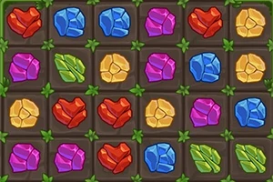 다양한 색상의 보석들이 격자 형태로 배열되어 있는 이미지