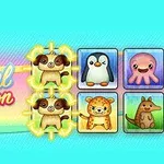 다섯 개의 귀여운 동물 아이콘이 배열되어 있으며, 왼쪽에는 Animal connection이라는 텍스트가 있는 이미지