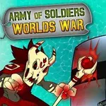 방패를 든 군인들과 해골 가면을 쓴 괴물이 대치하고 있는 장면