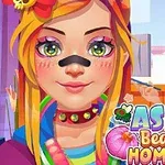 두 명의 애니메이션 여성 캐릭터가 있는 이미지로, 왼쪽 캐릭터는 화려한 메이크업과 액세서리를 하고 있으며, 오른쪽 캐릭터는 흰색 가운을 입고 있다