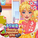 두 여성 캐릭터가 스파에서 버블 목욕을 즐기고 있는 모습