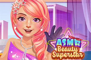 핑크 머리와 화려한 드레스를 입은 여성 캐릭터가 보석과 별 장식을 착용하고 있는 이미지