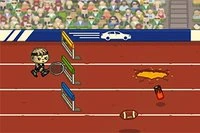 멋진 달리기 2가 돌아왔습니다, 땀띠 머리띠를 착용하고 경주 트랙으로 돌아가세요