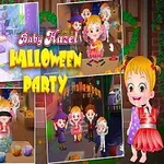 아이들이 할로윈 의상을 입고 파티를 즐기는 장면들이 콜라주로 구성된 이미지