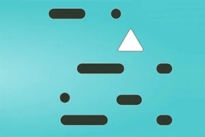 Keep going back and forth as you try to hit the top and bottom bars to earn points