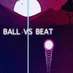 달빛 아래 두 가지 색상의 배경과 중앙에 BALL VS BEAT라는 텍스트가 있는 이미지
