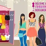 옷장 안 다양한 색상의 옷들이 걸려 있고, 세 명의 여성이 패션 스타일을 선보이고 있는 모습