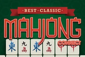 BEST CLASSIC MAHJONG CONNECT 텍스트와 함께 마작 패가 나열된 이미지