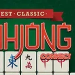 BEST CLASSIC MAHJONG CONNECT 텍스트와 함께 마작 패가 나열된 이미지