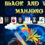 마작 패와 다양한 색상의 무지개 요소가 있는 이미지