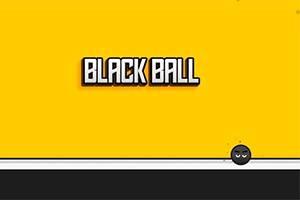 검정 공이 있는 노란색 배경 위에 BLACK BALL이라는 글자가 중앙에 위치한 이미지