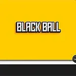 검정 공이 있는 노란색 배경 위에 BLACK BALL이라는 글자가 중앙에 위치한 이미지