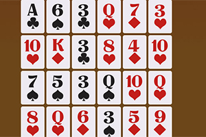 카드들이 격자 무늬로 배열되어 있는 이미지