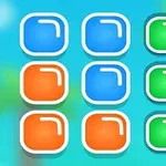 파란색, 주황색, 초록색의 네모난 블록들이 나열된 이미지