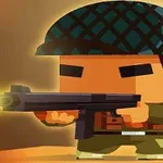 군복을 입고 헬멧을 쓴 캐릭터가 총을 들고 있는 모습