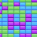 다양한 색상의 사각형 블록들이 규칙적으로 배열된 패턴 이미지