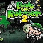 도둑 복장을 한 캐릭터와 수트 입은 남성, 그리고 좀비와 기타 캐릭터들이 어지럽혀진 배경과 함께 등장하는 이미지