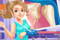 앗, 치어리더가 넘어져서 어깨를 다쳤어요