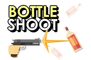 병을 겨냥한 총과 총알을 형상화한 이미지