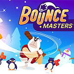 펭귄이 하늘을 날고 있으며, 곰이 야구 방망이를 휘두르는 모습과 여러 펭귄과 동물들이 눈밭에 서 있는 장면