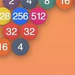 다양한 색상의 원들이 주황색 배경 위에 번호와 함께 배열되어 있습니다