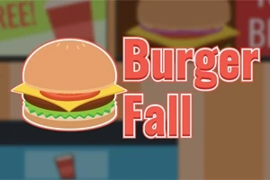 햄버거와 Burger Fall이라는 텍스트가 있는 이미지