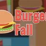 햄버거와 Burger Fall이라는 텍스트가 있는 이미지