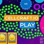 다양한 색상의 원들과 CELLCRAFT