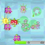 알록달록한 배경 위에 여러 개의 왕관을 쓴 캐릭터들이 있으며, 화면 아래에는 진행 상태를 나타내는 막대가 있다