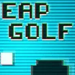 청록색 배경에 픽셀 스타일로 CHEAP GOLF 글자와 손 모양의 커서가 있는 이미지