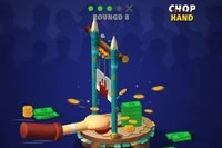 시간을 잘 맞추고 단두대가 손을 자르기 전에 돈을 잡으세요