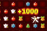 크리스마스 테마의 클래식 게임 컬러 라인 요소가 있는 게임