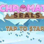 파란 하늘과 눈 덮인 산을 배경으로 CHROMATIC SEALS와 TAP TO START가 적힌 이미지