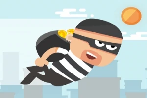 Play as a thief who is running away from the police on top of the rooftops of the city