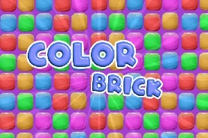 다채로운 색상의 벽돌이 반복된 패턴과 COLOR BRICK이라는 문구가 있는 이미지