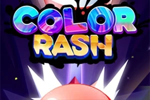 알록달록한 COLOR RASH 텍스트와 귀여운 캐릭터가 어우러진 이미지